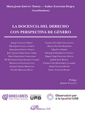 cover image of La docencia del derecho con perspectiva de género